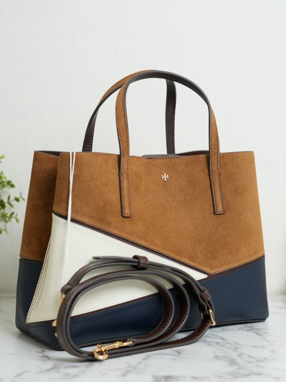 Tory Burch Blake Patchwork Small Tote Satchel Crossbody 182394 NWT